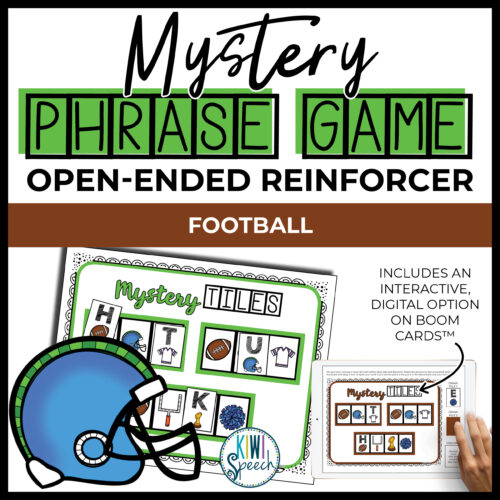 Open Ended Reinforcer Game for Any Goal in Speech Therapy - Football