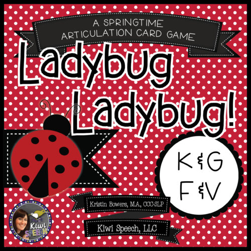 Cover photo for ladybug articulation card game