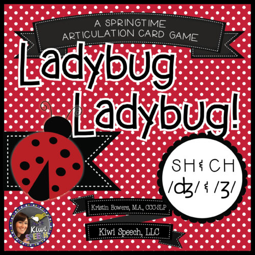 Cover image for ladybug articulation activity