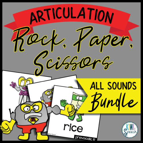 Rock, Paper, Scissors for Articulation - All Sounds BUNDLE