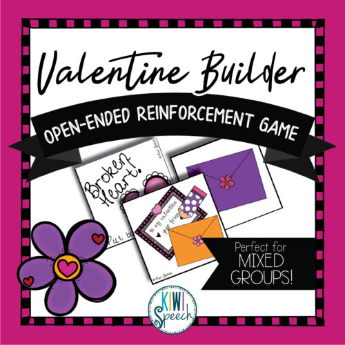 Valentine Builder: Open Ended Reinforcement Game for Mixed Speech Therapy Groups