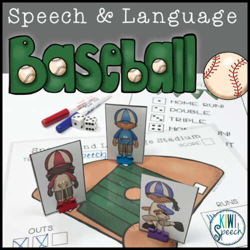 Cover image for speech and language baseball