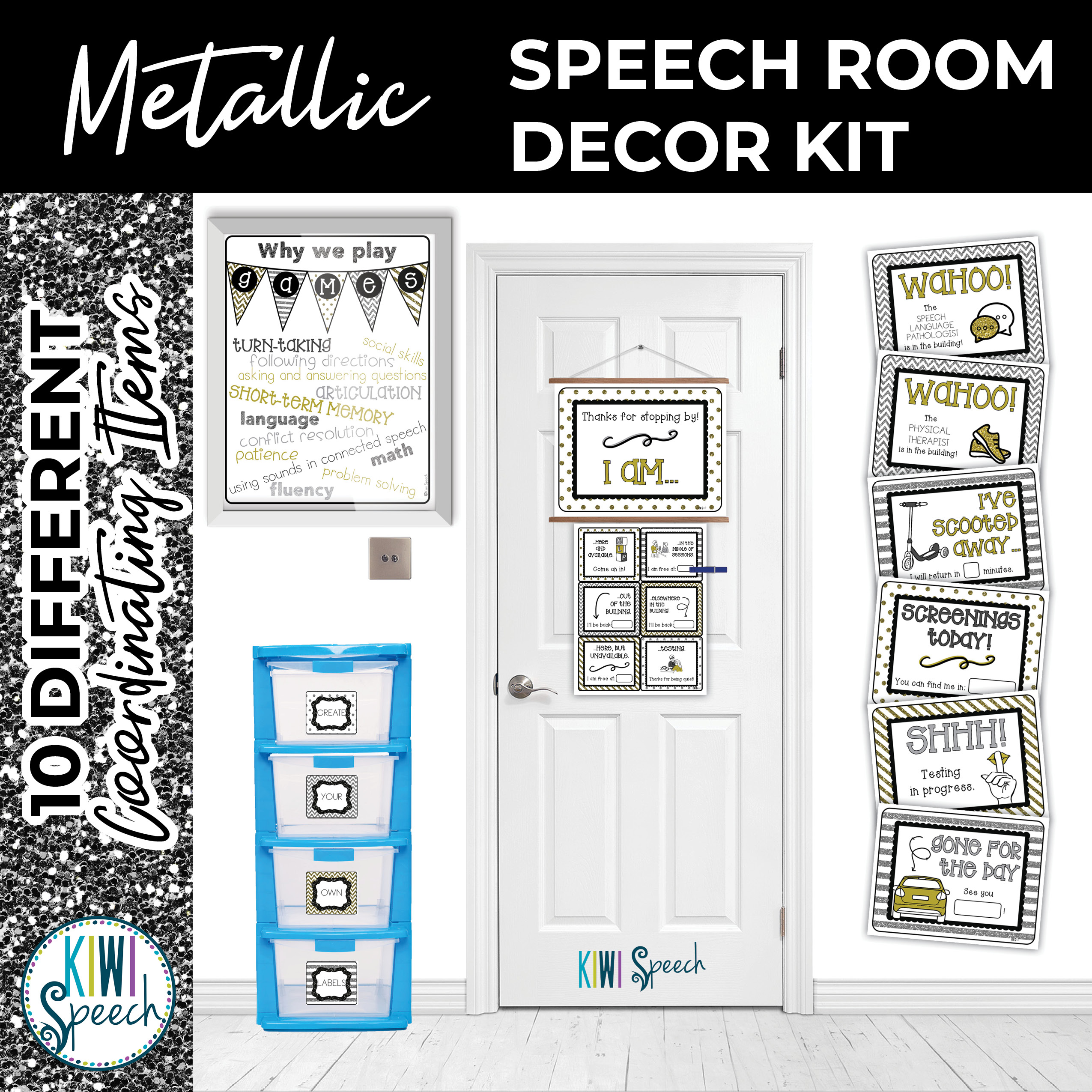 Speech Therapy Room Decor - Functional Decor Kit with Visual Aids ...