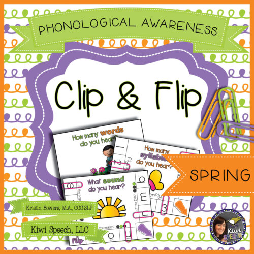 Cover image for phonological awareness clip and flip