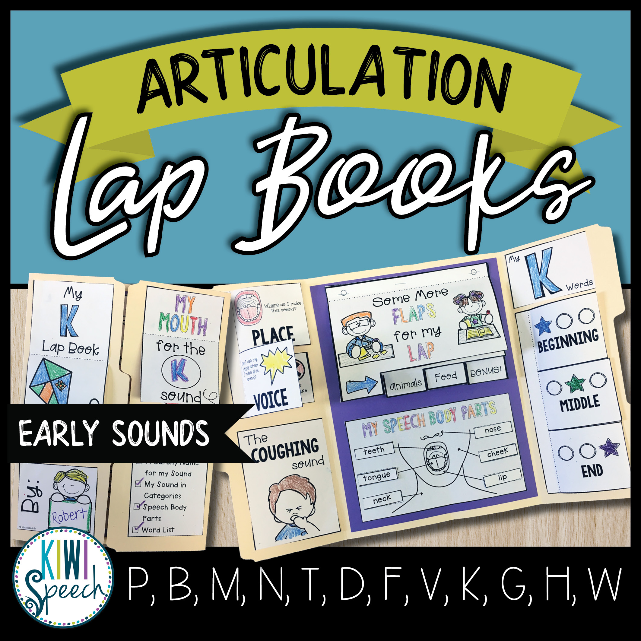 Articulation Lap Books - Early Sounds