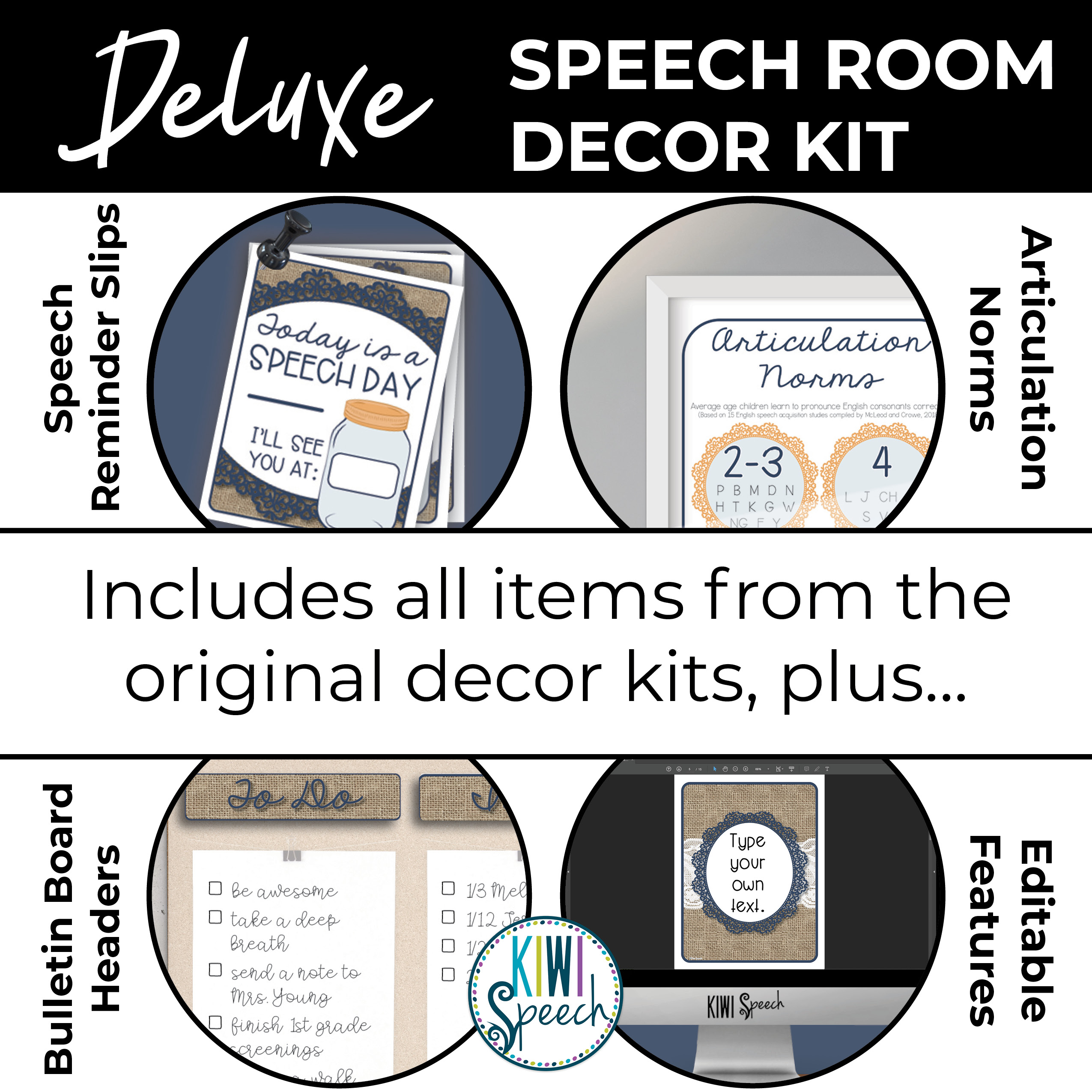 Speech Therapy Room Decor - Functional Speech Decor w/ Visual Aids ...