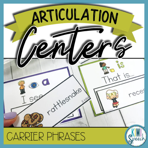 Speech Centers: Carrier Phrases