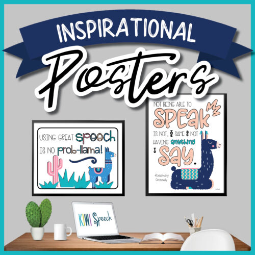 Llama Posters - Motivational Posters for Classroom Decor & Speech Therapy Rooms