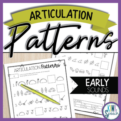 No Prep Articulation Patterns for Speech Therapy - Early Sounds