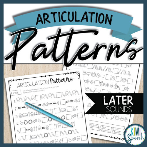 No Prep Articulation Patterns for Speech Therapy - Later Sounds