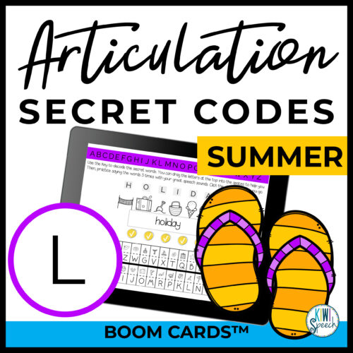 Cover image for articulation secret codes for L