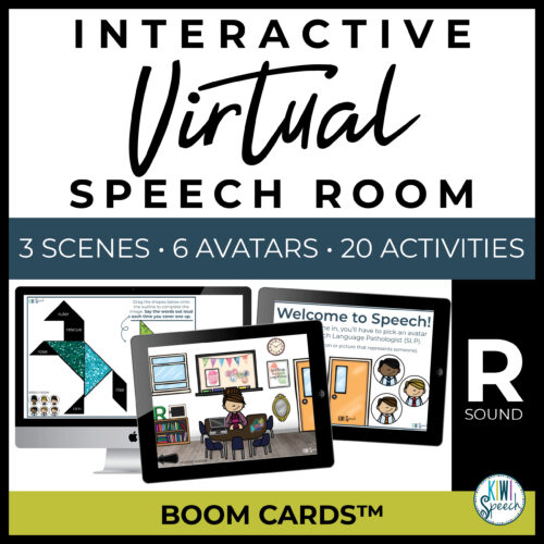 Virtual Speech Room - Articulation Boom Cards for R - Digital R Sound Activities