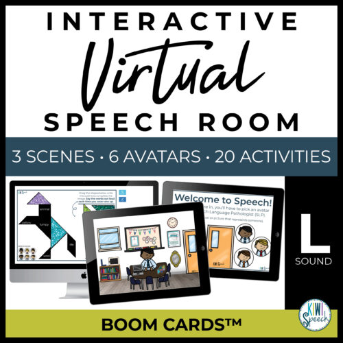 Virtual Speech Room - Articulation Boom Cards for L - Digital L Sound Activities