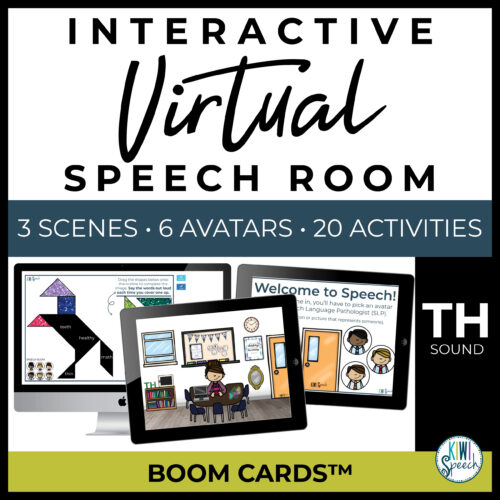 Virtual Speech Room - Articulation Boom Cards for TH - Digital TH Activities