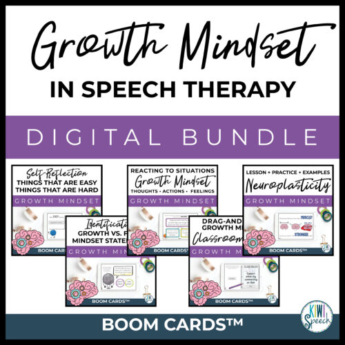 Digital Growth Mindset in Speech - Boom Card Bundle